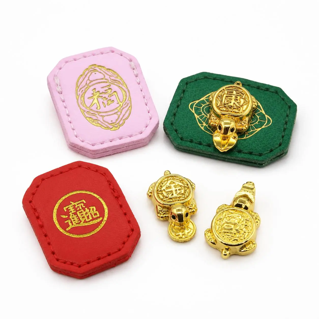 Unisex 1-Piece Metal Alloy Feng Shui Turtle Wallet Charm - Longevity Sign Good Luck Amulet, Wealth Protection Fashion Accessory, Decoration