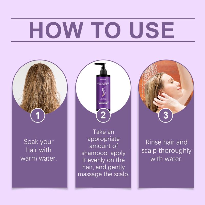 EELHOE Purple Shampoo - Anti-Yellowing Color Lock Formula, Deep Moisturizing  Frizz-Control for Long-Lasting Vibrant Hair Vibrant Hair Color Protector: EELHOE Purple Shampoo, Anti-Yellowing Moisturizing, Locks Dye Strengthens Hair