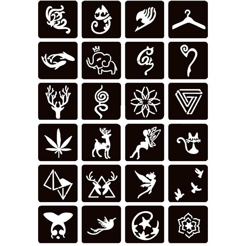 Temporary Tattoo Kits 3 Henna tattoo cones 101 Stencils Semi Permanent Tattoo Markers Jagua Gel for Women Men Kids DIY Art Painting Party Gifts