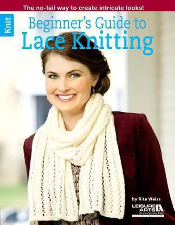 Used Paperback Book - Beginner's Guide to Lace Knitting: The No-Fail Way to Create Intricate Knitwear Hats, Yarn Projects & Tutorials by Rita Weiss (English), Shawls, Patterns