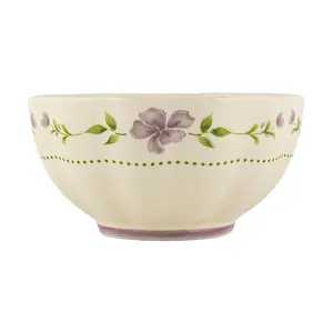 Golden Lion 4.5 Inch Lotus Bowl - Creamy White Glaze, Elegant Design, Ceramic Rice Bowl, 380ML Capacity, Perfect for Soup & Noodles