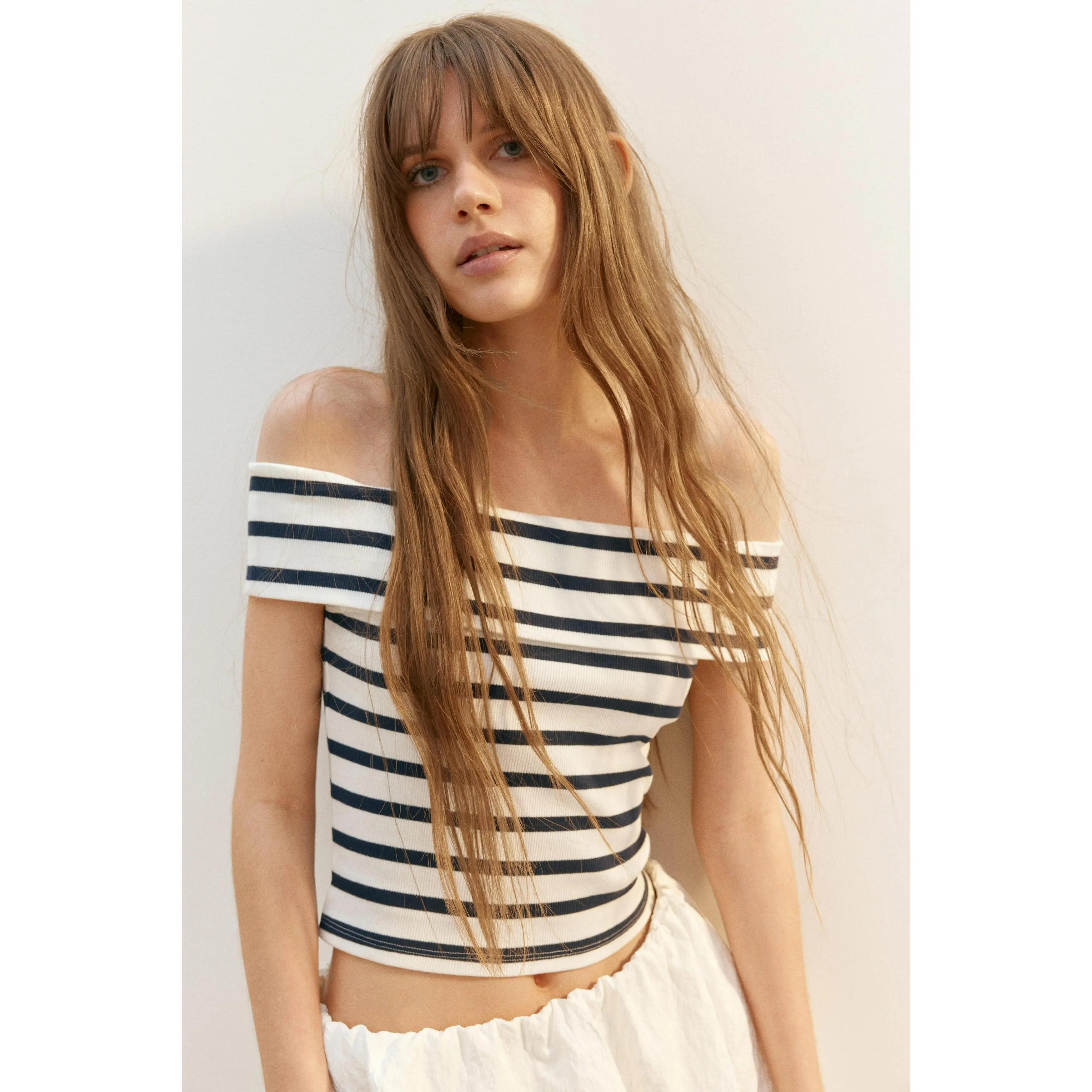 H&M Ribbed off-the-shoulder top