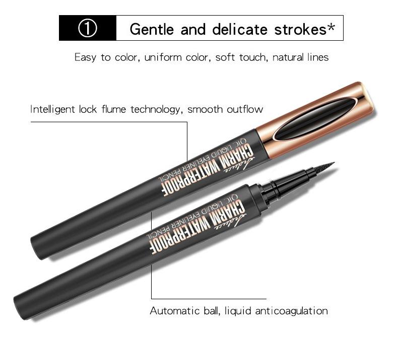 Waterproof Long-Wear Eyeliner Pencil, Smooth-Glide Formula for Sharp or Soft Eye Looks, Smudge-Resistant Daily & Night Makeup Tool  Add Sparkle This Christmas