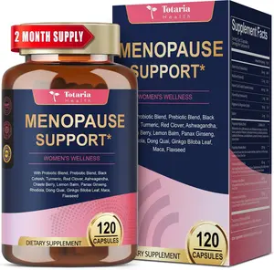 Totaria 40-in-1 Menopause Supplements for Women - Multibenefit with Hot Flashes, Night Sweats, Hormone Balance & Complete Black Cohosh, 120 Capsules