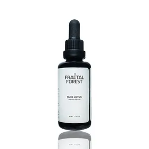 Fractal Forest Blue Lotus Drops - Spagyric Tincture with Raw Bio-Active Kauai Honey for Relaxation & Lucid Dreaming - 30 mL