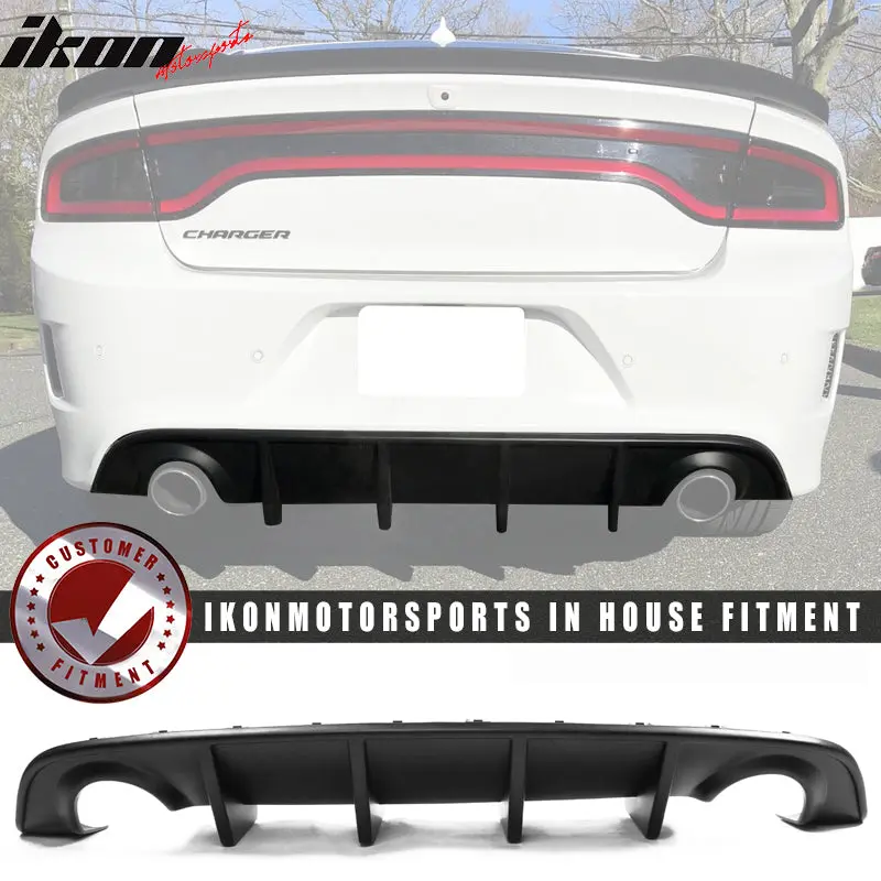 Rear Diffuser for Dodge Charger SRT 2015-2023 OEM Style Matte Black PP