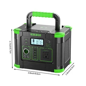 330W 288.6WH Portable Power Station Solar Charger Generator Supply Home Camping