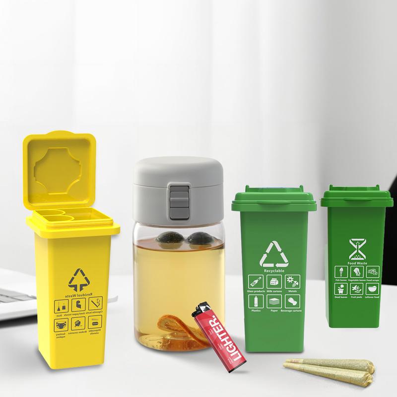 Portable "roll-up" case.Convenient storage.Ready to use anytime.Ideal for storing "roll-up"The mini trash can has a stylish and fun design and is easy to carry. Enjoy one anytime,anywhere!
