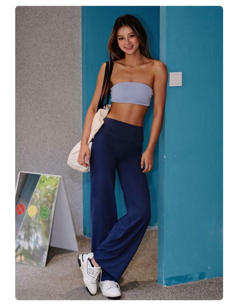 YEOREO High Waist Straight Leg Leggings Women No Front Seam Workout Yoga Pant Seamless Gym Wear flattering Confort Able Pants Activewear Bottoms Sweatpants