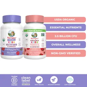 MaryRuth's Organic Kids Daily Health & Digestion Bundle - Organic Kids Multivitamin Gummies & Organic Kids Probiotic Gummies