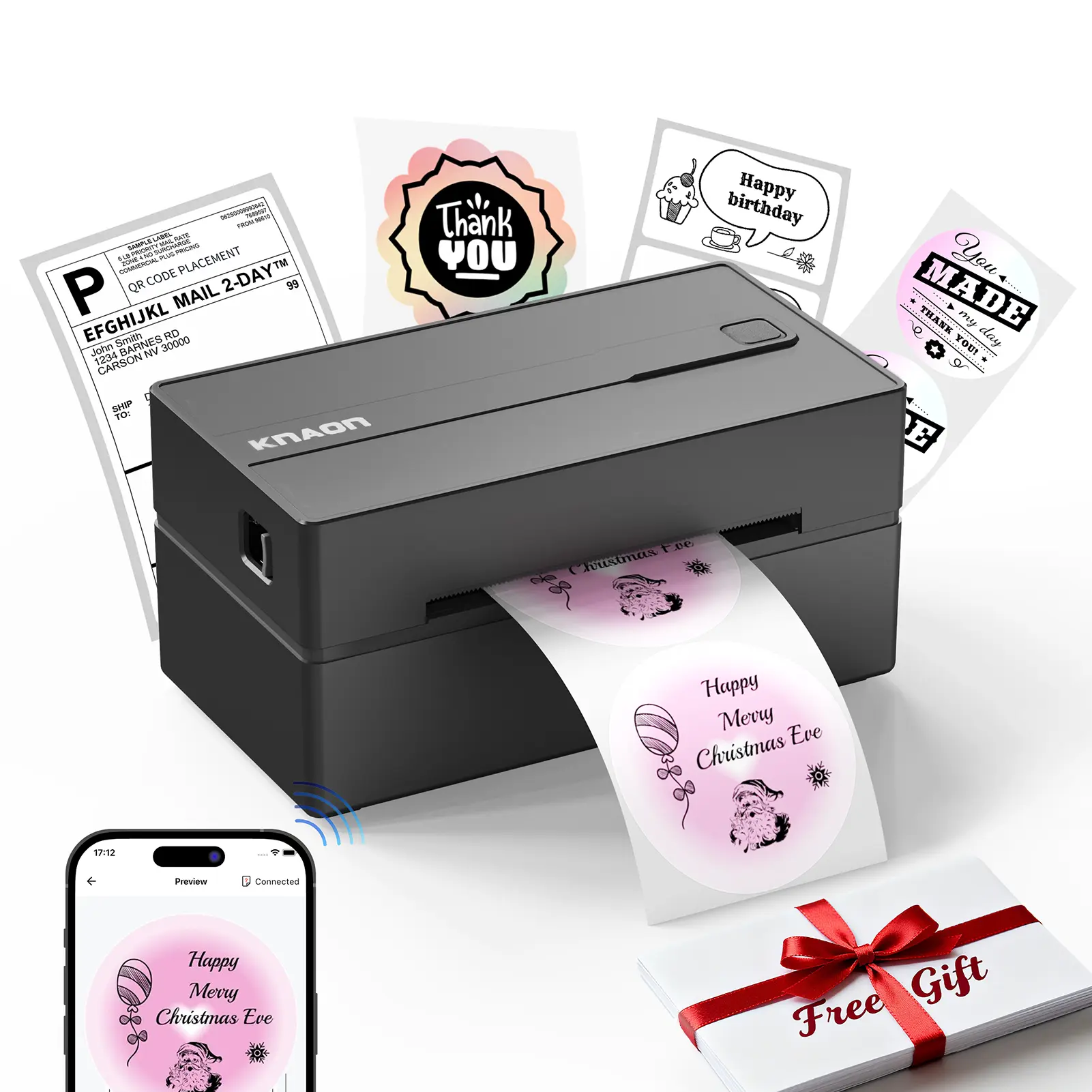 Thermal Label Printer,Bluetooth Wireless for Effortless Printing,Compatible with USPS, Amazon, Shopify & All Devices,back to school,back to school haul