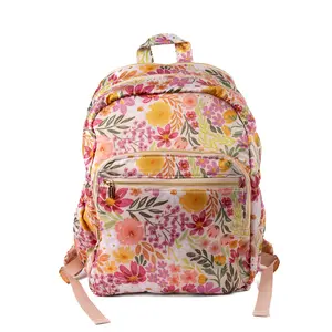 Backpack | Floral and solid corduroy options | fashion backpack for travel, work, school and more | built-in laptop sleeve