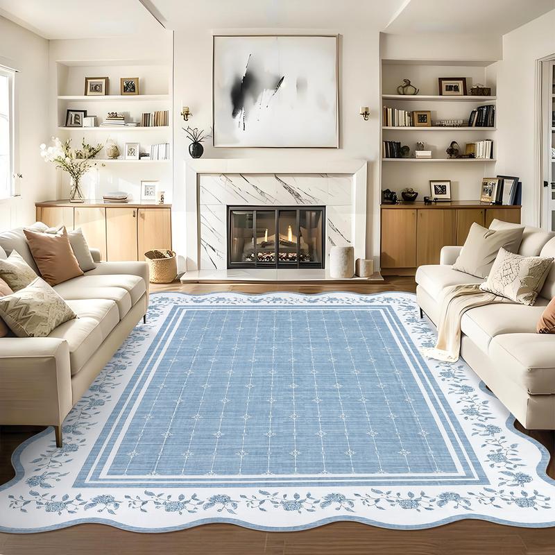 Faux Cashmere Velvet Washable Foldable Printed Rug Soft Non-Slip Backing Versatile Home Decor for Living Rooms & Bedrooms Faux Cashmere Velvet Washable Foldable Printed Rug Soft Non-Slip Backing Versatile Home Decor for Living Rooms & Bedrooms