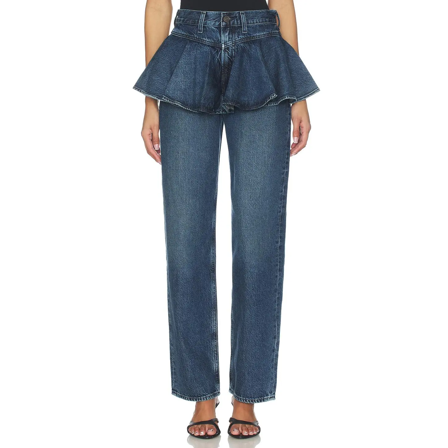 AGOLDE Peplum Jeans in Peak