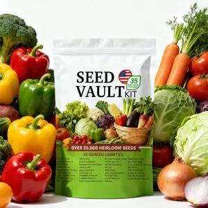 Vegetable Seed Variety Pack with 35 Different Vegetables – Garden Vegetable Seeds for Backyard Garden Beds, Patio Containers, Balcony Planters and Outdoor Garden Projects – Seeds Only, Not Live Plants