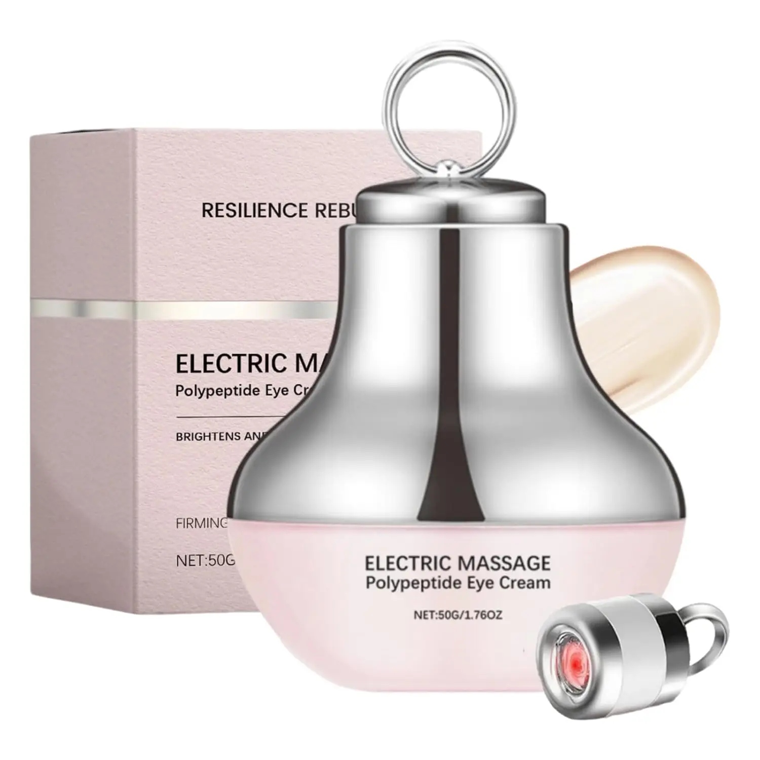 Electric Massage Eye Cream with Nourishing Collagen, Anti-Age Treatment for Dark Spots, Gentle Daily Formula, Fragrance Free for All Skin Types, Evening, Peptides