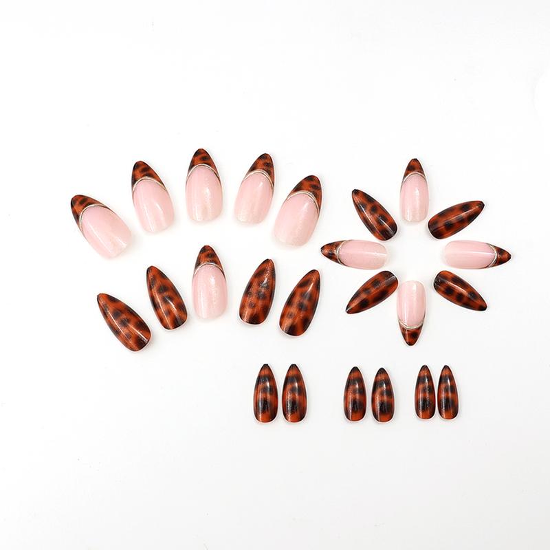 24pcs Medium Almond Nail Tips Set,Glossy Press-On Acrylic Nails, EasyWear French Manicure, Perfect forWomen and Girls Daily Use Sea Blue Cat Eye Magnetic Polish Salon Quality Reusable glossy manicure Wearable Mixed Color Acrylic Nail Set winter holiday vi