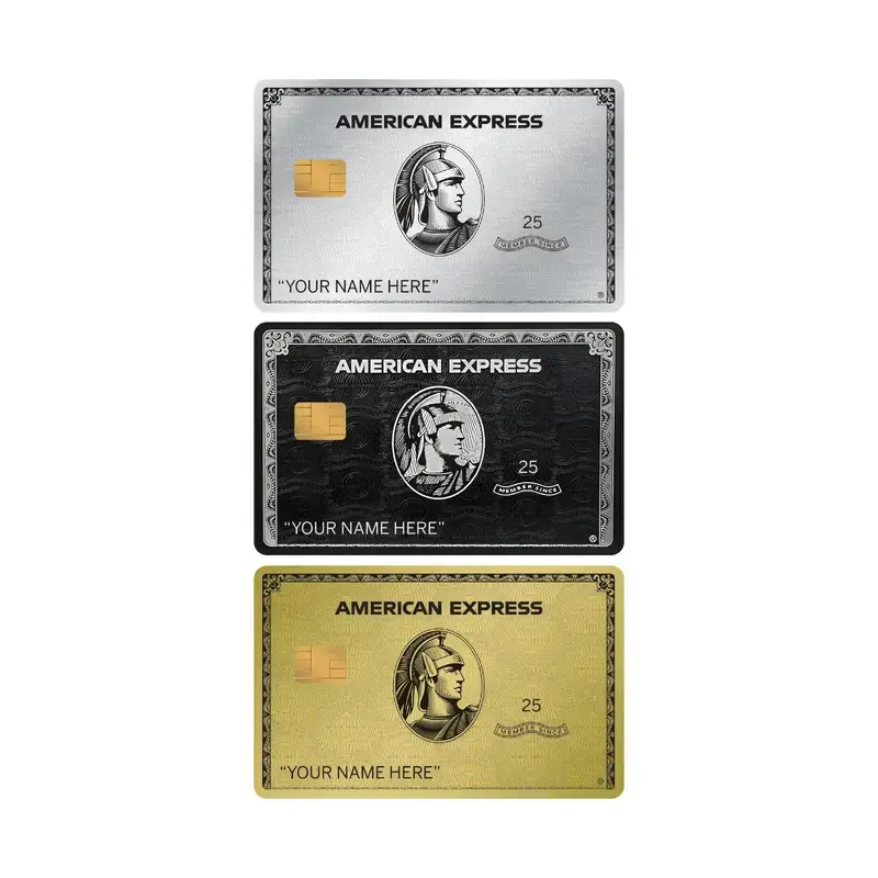 AMEX American Express Card Skin Premium Credit Card Skin Decorative Vinyl Card Sticker Cover for Credit & Debit Cards, Scratch Protection Wallet Accessory