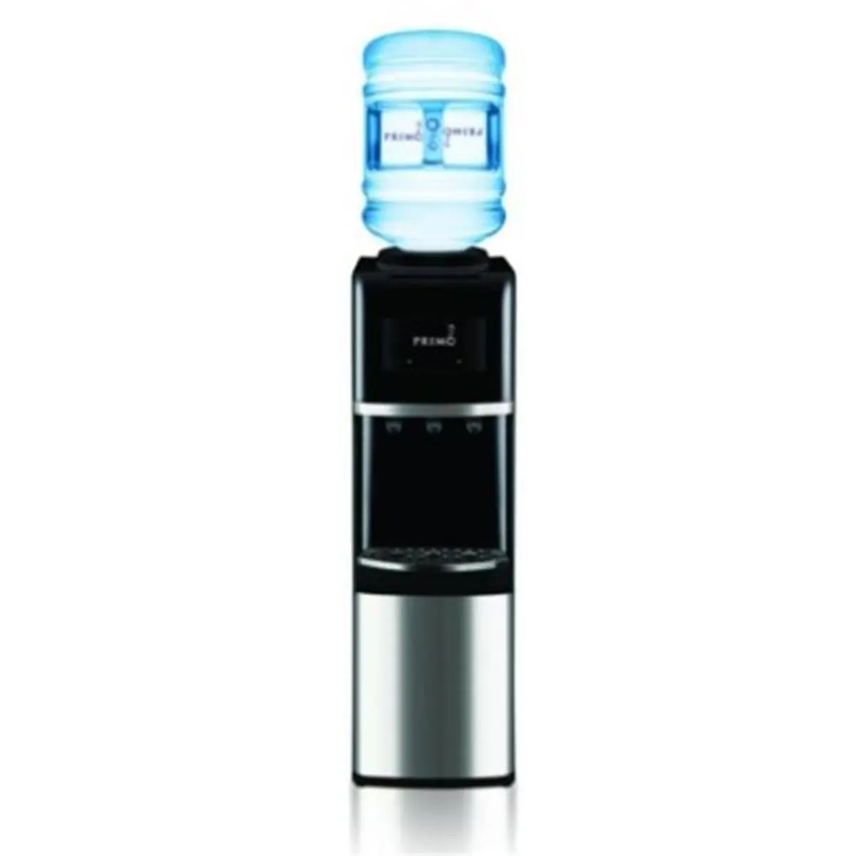 212 MAIN Modern Deluxe Plastic Water Dispenser - 3-5 gal Capacity, Easy Dispensing, Child Lock, Hot/Cold Dispense, Black (Model 4005136)