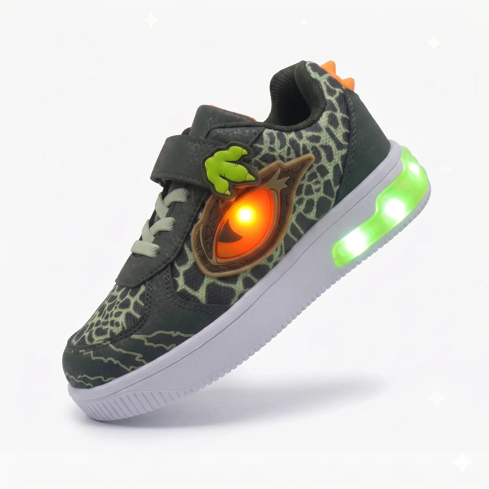 Children's LED light-up sports shoes, boys' back-to-school style, breathable mesh upper, soft sole, suitable for daily school and outdoor activities Led Shoes For Kids cute