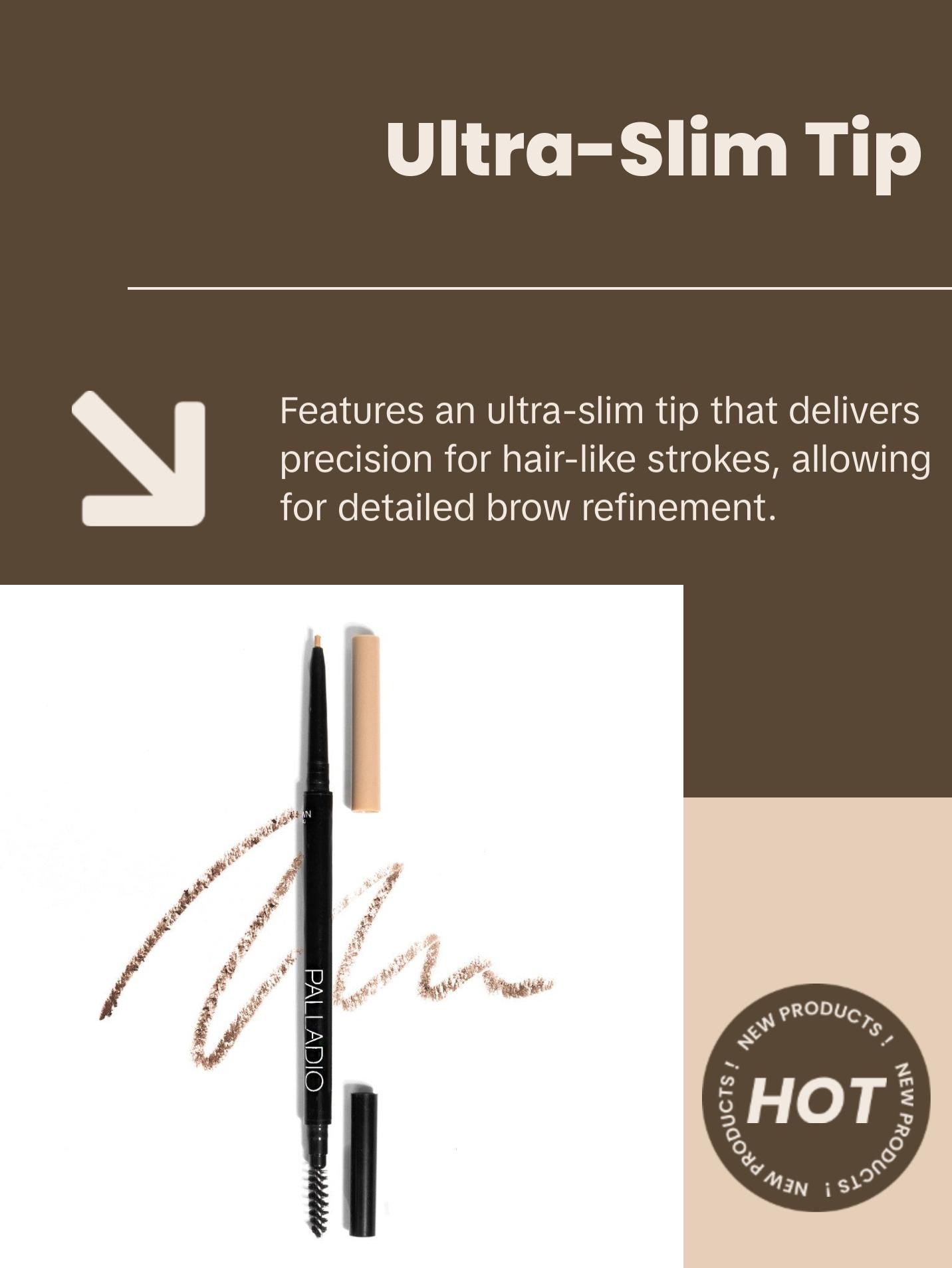 Palladio Brow Definer Micro Pencil - Makeup Tool for Flawless Application