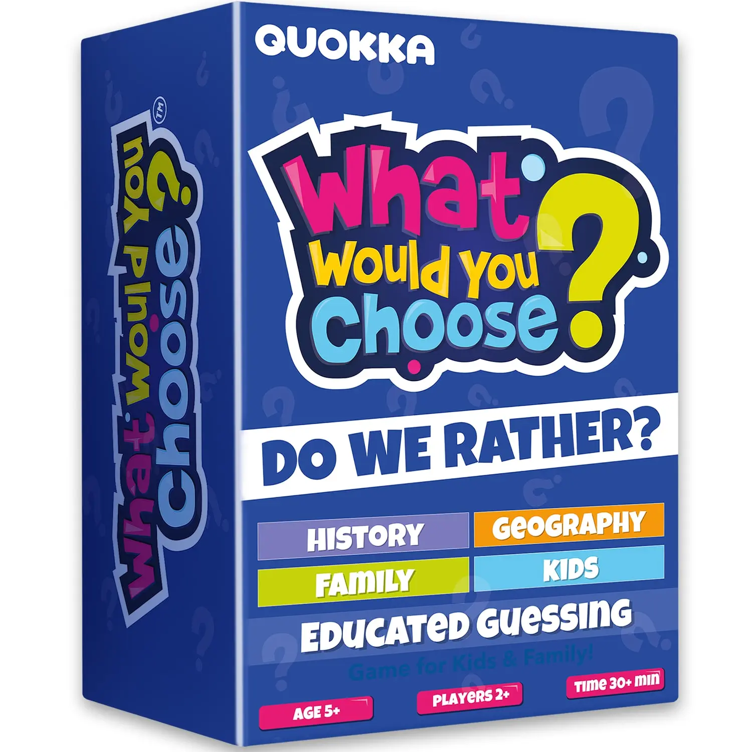 QUOKKA 4-Set "What Would You Choose?" Trivia Card Game Sets - Family Tabletop Games for Kids & Families, Pick Your Answer
