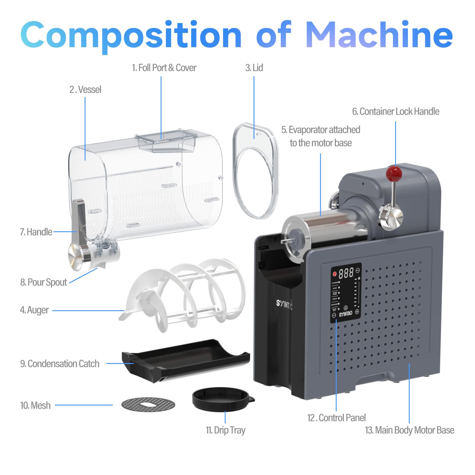 SYINTAO Frozen Drink & Smoothie Maker  No Ice Needed | 6 Functions | 88oz Capacity | Auto-Clean | Great for Home, Parties & Valentine’s Day Sweet Moments