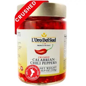 L'Oro Del Sud, Crushed Calabrian Chili Peppers, 10.9 oz (309 g)