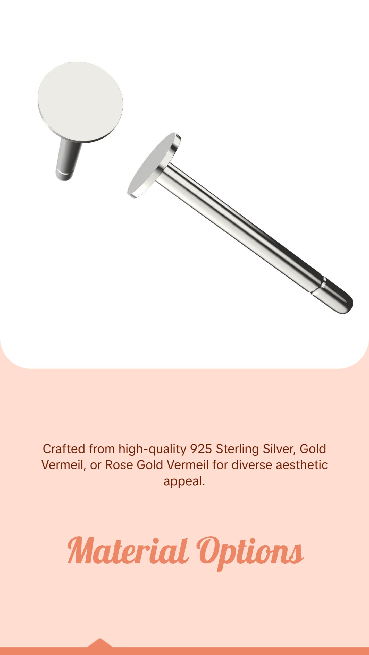 2mm Dot Disc Stud Earrings