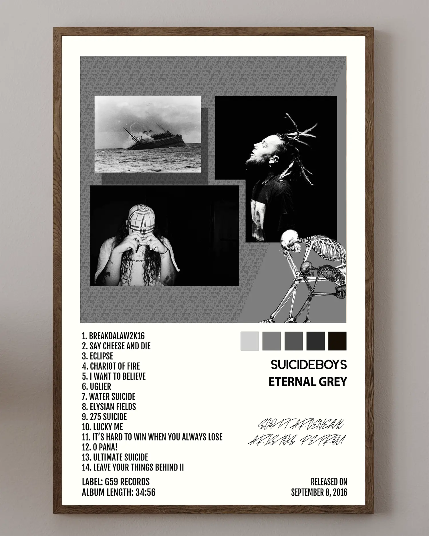 Suicideboys- Eternal Grey poster album music hip hop