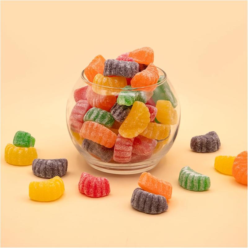 Fruit Slices Jelly Candy 2 Pound Bag | Assorted Flavors | Sugar-Dusted Old Fashioned Candy for Buffets, Holiday Gifting & Dessert Decorating