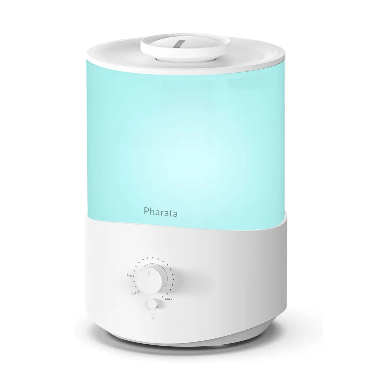 Pharata Humidifiers for Bedroom, 2.5L Top Fill Cool Mist for Baby with Essential Oil Diffuser, Ultrasonic humidification for Large Room Indoor Plants