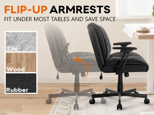 PUKAMI Criss Cross Chair with Wheels,Desk Chair,Computer Armless Cross Legged Office Desk Chair for Home Office