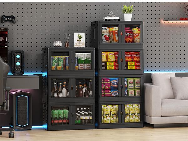 Broview V7 345Qt/460Qt/575Qt Stackable Storage Bins with Individual Lids & Wheels, Large Plastic Collapsible Latching Boxes, Closet Organizers and Storage Cabinet Shelves Units, for Home Kitchen Room Garage Organization Broview V7 345Qt/460Qt/575Qt Stackable Storage Bins with Individual Lids & Wheels, Large Plastic Collapsible Latching Boxes, Closet Organizers and Storage Cabinet Shelves Units, for Home Kitchen Room Garage Organization