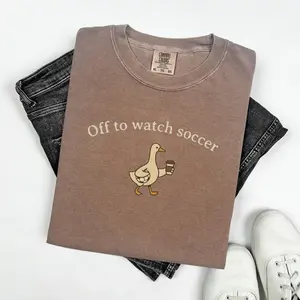 Funny Soccer Mom Goose Shirt, Comfort Colors Soccer T-shirt, Soccer Mama Mothers Day Gift