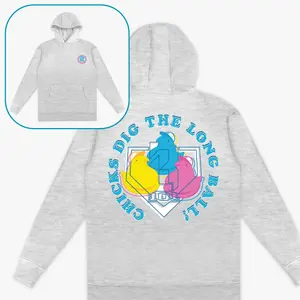 Youth 2 Sided Chicks Dig The Long Ball Baseball Hoodie, Funny Baseball Graphic Hoodie, Youth Baseball Lover Gift Hoodie, Game Day Baseball Fan Hoodie