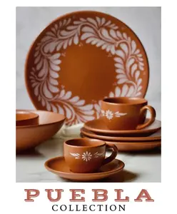 Mexican Porcelain 20-Piece Puebla Tableware Set