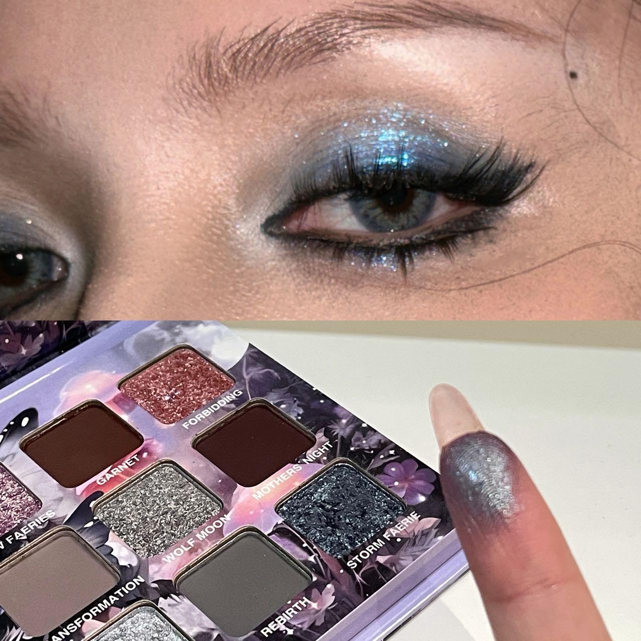 Anime Flower Fairy Deep Autumn 21-Color Eyeshadow Palette - Sparkling Shimmer, Matte & Metallic Finishes - Fall & Holiday Season Makeup - Beginner Friendly, No-Fallout, Long-Lasting, Easy Removal - Great Gift  Makeup makeup palette!!