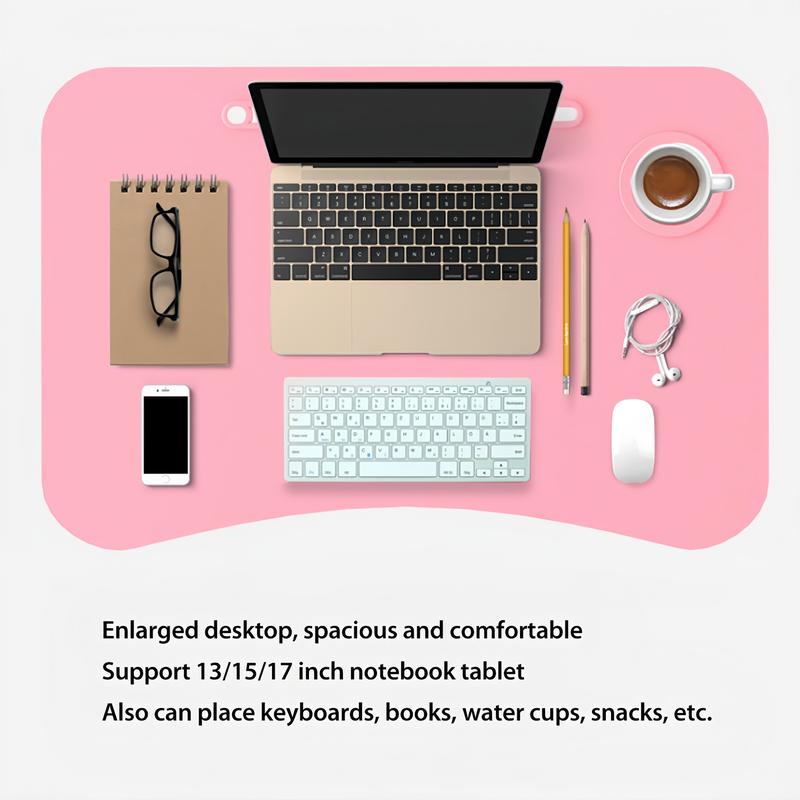 Laptop Bed Desk, Folding Lap Desk with 4 USB Ports, Wind Fan, LED Light, Cup Holder and Side Drawer for Working, Reading, Writing, Eating on Bed, Sofa, Floor