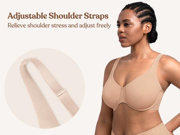 HSIA Esme Minimizer Bras for Women Plus Size Full Coverage No Padding Unlined T Shirt Bra Seamless Underwire Cool Comfort Daily Bras SpringStatements