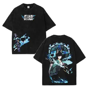 Miyabi x Yixuan ZZZ Zenless Zone Zero Washed T-Shirt: Unisex Ultra Cotton Comfort, Stylish Sweater & Hoodie Options, Indie FPS Game Fan Gear, Perfect Streetwear Gift for Gamers