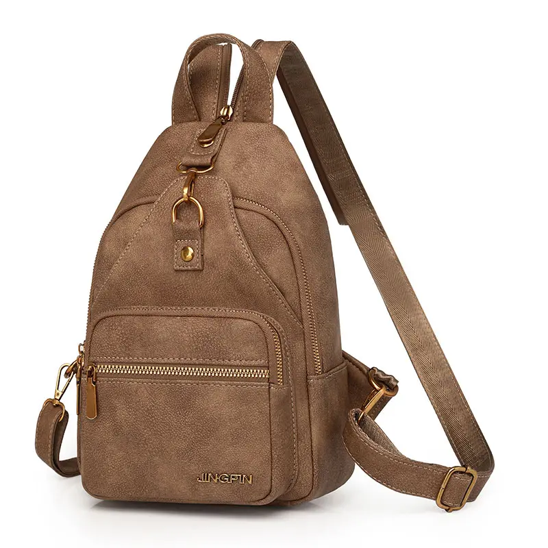JINGFIN Women's Crossbody Bag for Women - Velvety Leather, Vintage Casual, Large Capacity, Lightweight Unique Korean Style Chest Sling Bag, Winter Fashion Accessory for Ladies, Valentine's Day Gift, Crossbody Bags For Women