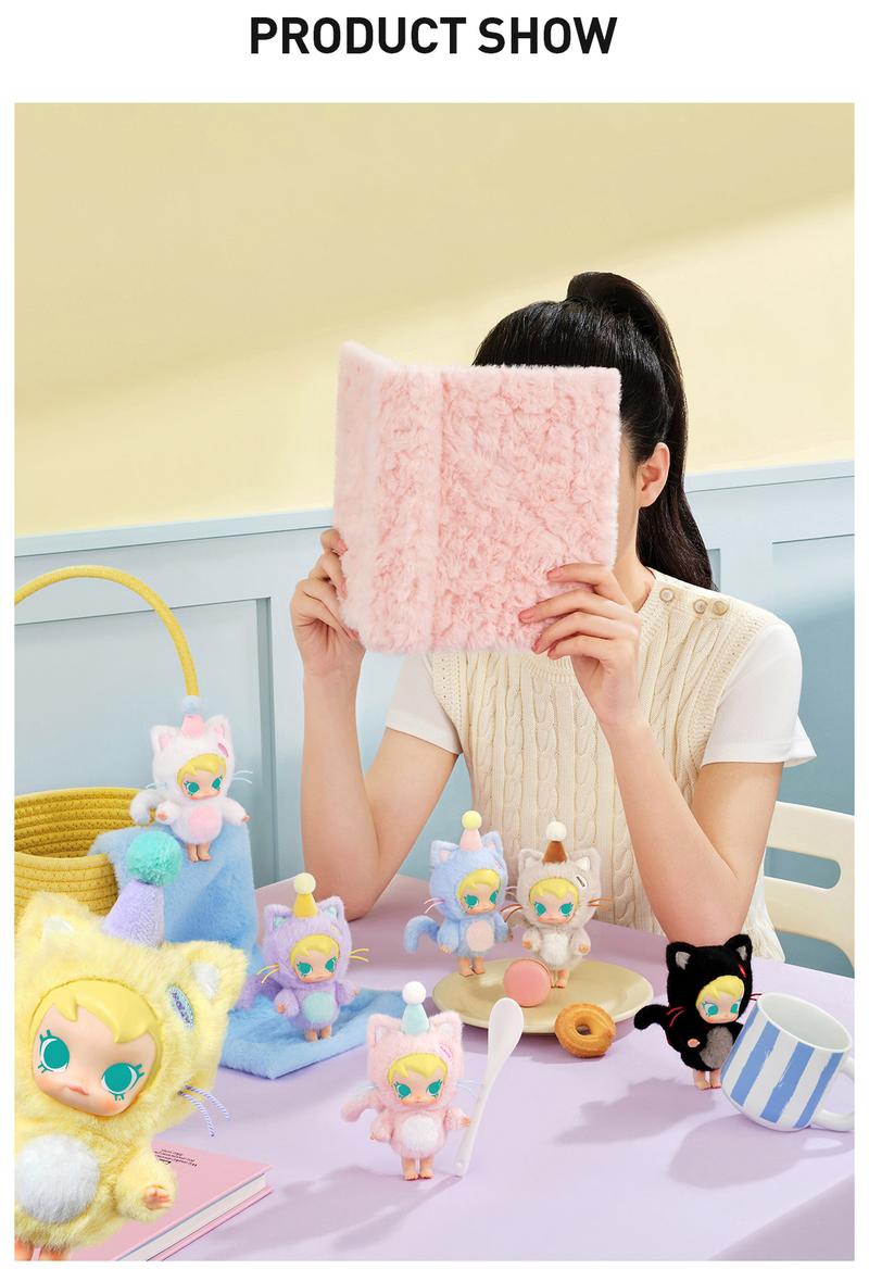 [Spanish]-Baby Molly Pocket Friends Series – Peluche de Vinilo Colgante en Caja Sorpresa