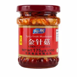 Spicy Pickled Enoki Mushrooms, 6.17oz Crisp Snack