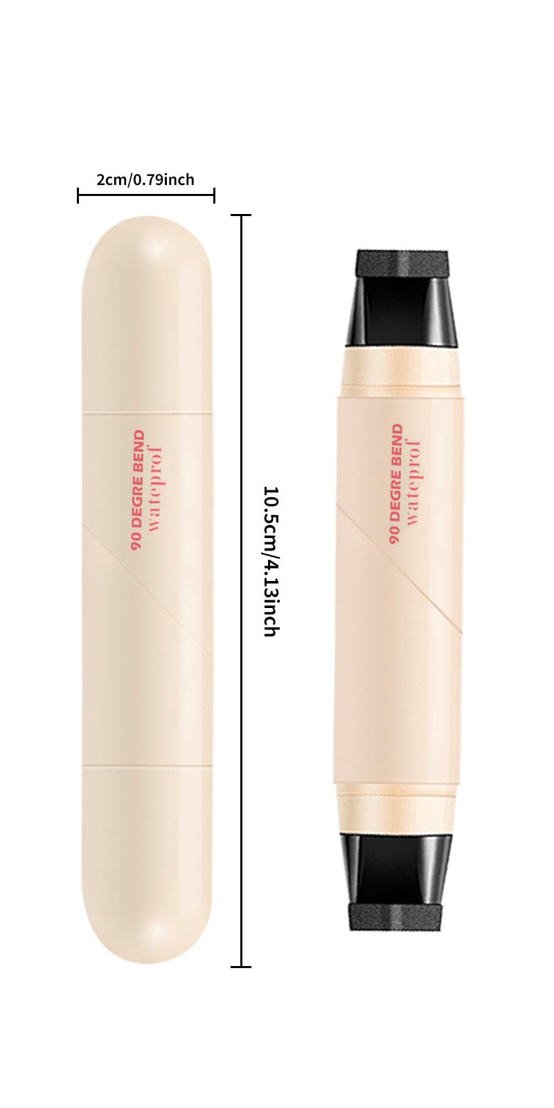 All-in-one Eyeliner Stamp Pen - Precise Application, Versatile & Easy to Use, Compact for On-the-Go Touch-ups, Natural Black & Honey Tea Brown Options