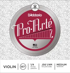 D'Addario Pro-Arte Violin String Set, 1/4 Scale, Medium Tension