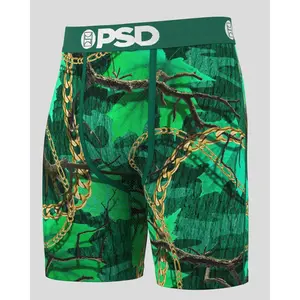 PSD Mens Good Luck Boxer Brief - Standard Length 7 Inch Inseam, Soft and Breathable Poly Blend Fabric