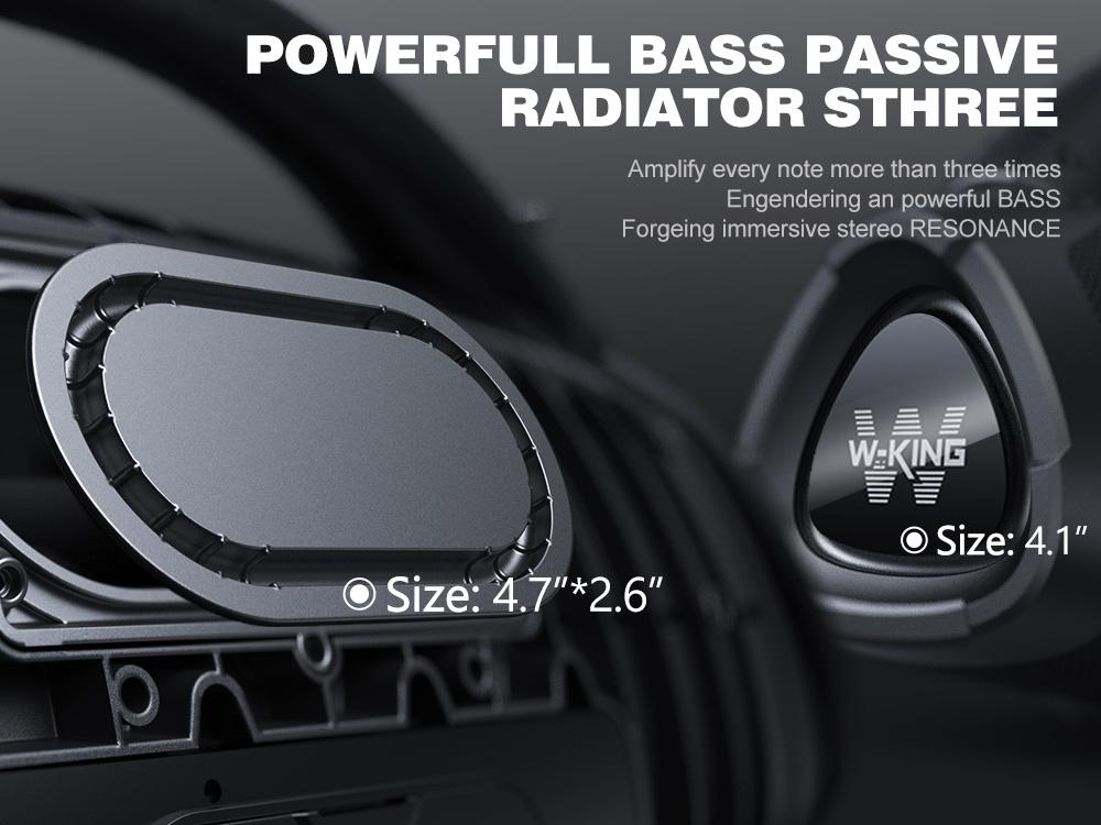 W-KING X20 330W PEAK Boom Box,7.5" Subwoofer 200W RMS,IPX7 Waterproof BT5.4 EQ APP Guitar-in Massive Bass for Outdoor Party