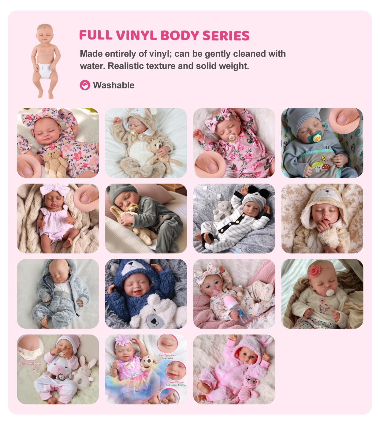 Babeside Realistic Reborn Baby Dolls 17/20/22 Inch Soft Weighted Body Lifelike Newborn Doll Girl & Boy with Gift Box for Kids Age 3+