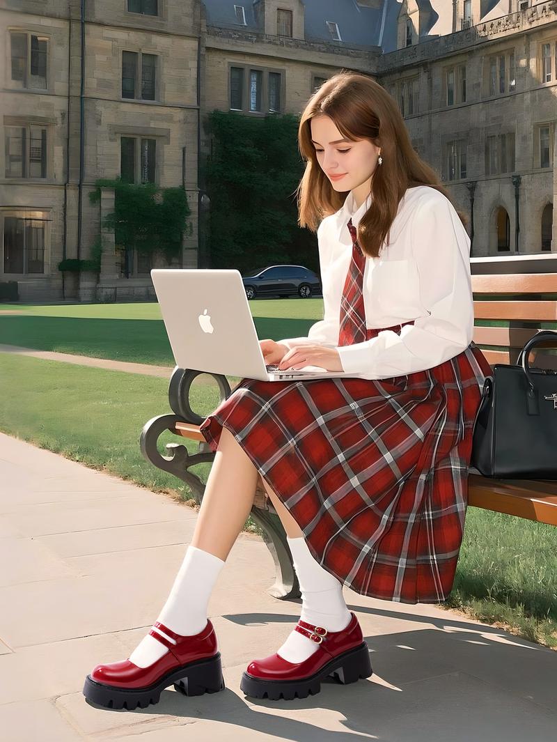 DREAM PAIRS Women's Retro Chunky Heel Mary Jane Shoes Lolita Y2K double-strap flatform round-toe multi-color Preppy Style Academia aesthetic